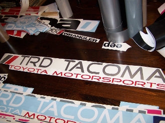 TRD TACOMA WINDSHIELD VINYL DECAL STICKER BANNER