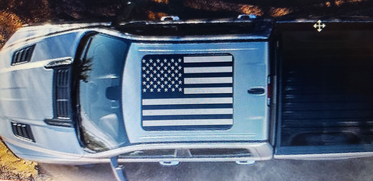 DODGE RAM 2019 2020 AMERICAN FLAG PANORAMIC SUNROOF DECAL