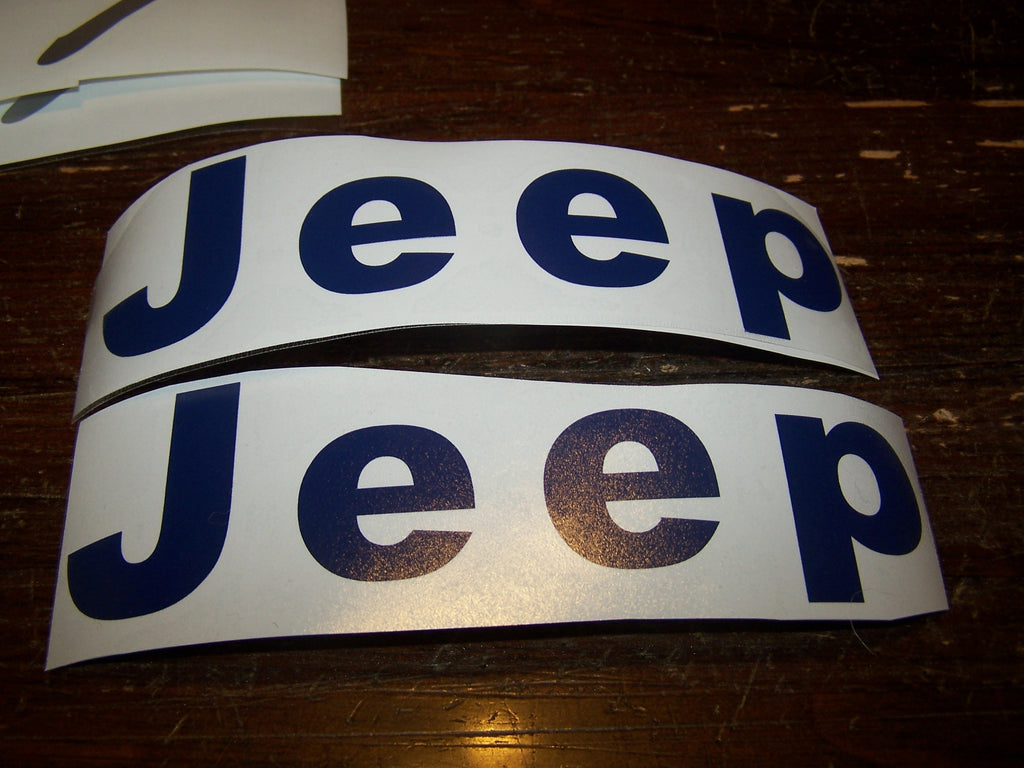 JEEP FENDER DECAL SET OF 2 WRANGLER CJ YJ SCRAMBLER
