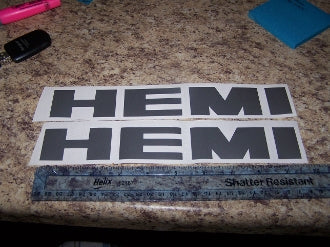 HEMI ENGINE VALVE COVER DECAL STICKER SET 5.7 6.1