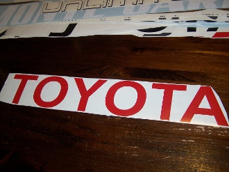 TOYOTA PICK UP TRUCK TAILGATE DECAL CHOOSE COLOR AND SIZE