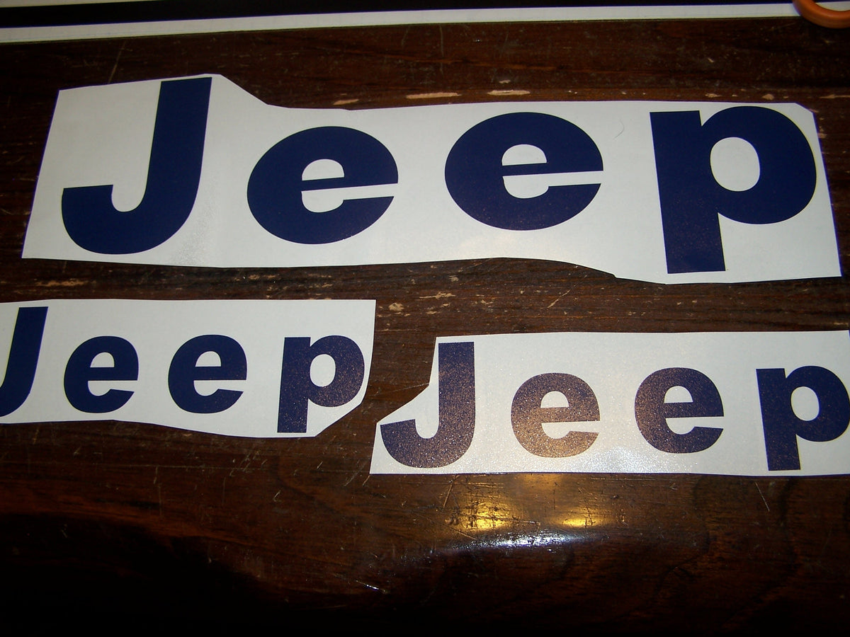 1975-86 JEEP CJ TAILGATE & FENDER VINYL DECAL KIT CJ7 SCRAMBLER