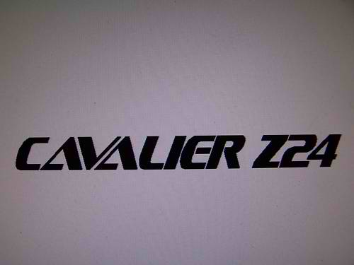 CAVALIER Z24 WINDSHIELD / WINDOW DECAL BANNER VINYL STICKER CHOOSE COLOR