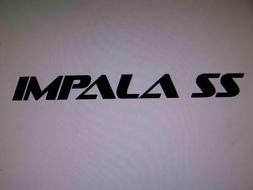 IMPALA SS WINDSHIELD DECAL BANNER WINDOW VINYL STICKER