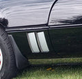 84 - 90 CORVETTE SIDE FENDER LOUVER VENT DECALS - 4 PIECES