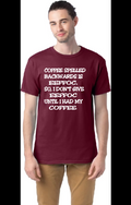 COFFEE SPELLED BACKWARDS EEFFOC SHIRT