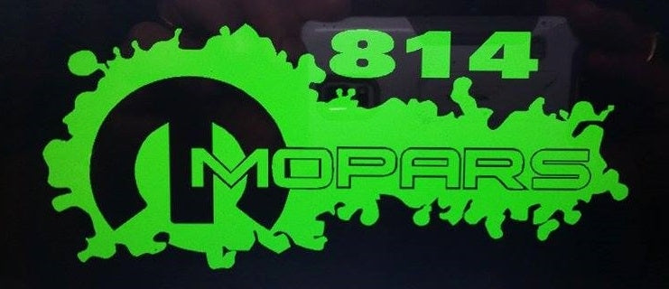 814 MOPARS WINDOW DECAL CHOOSE COLOR AND SIZE