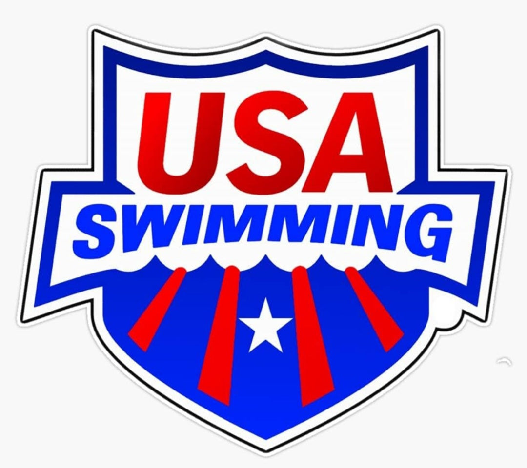 USA SWIMMING VINYL DECAL