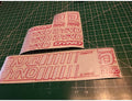 DYNO COMPE DECAL SET 86 87 88 89 VINTAGE BMX WHITE & RED