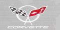 CORVETTE LOGO WITH LETTERING VINYL DECAL STICKER C5