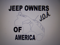 JEEP OWNERS OF AMERICA MEMBERS ZJ VINYL DECAL STICKER
