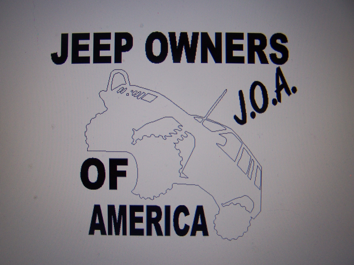 JEEP OWNERS OF AMERICA MEMBERS ZJ VINYL DECAL STICKER