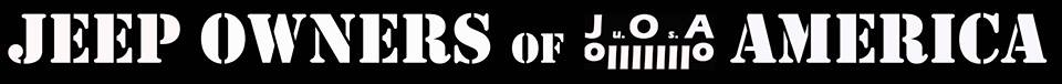 JEEP OWNERS OF AMERICA SMALL VINYL DECAL STICKER BANNER JOA
