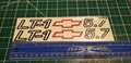 CORVETTE C4 LT-1 5.7 DECALS SET OF 2