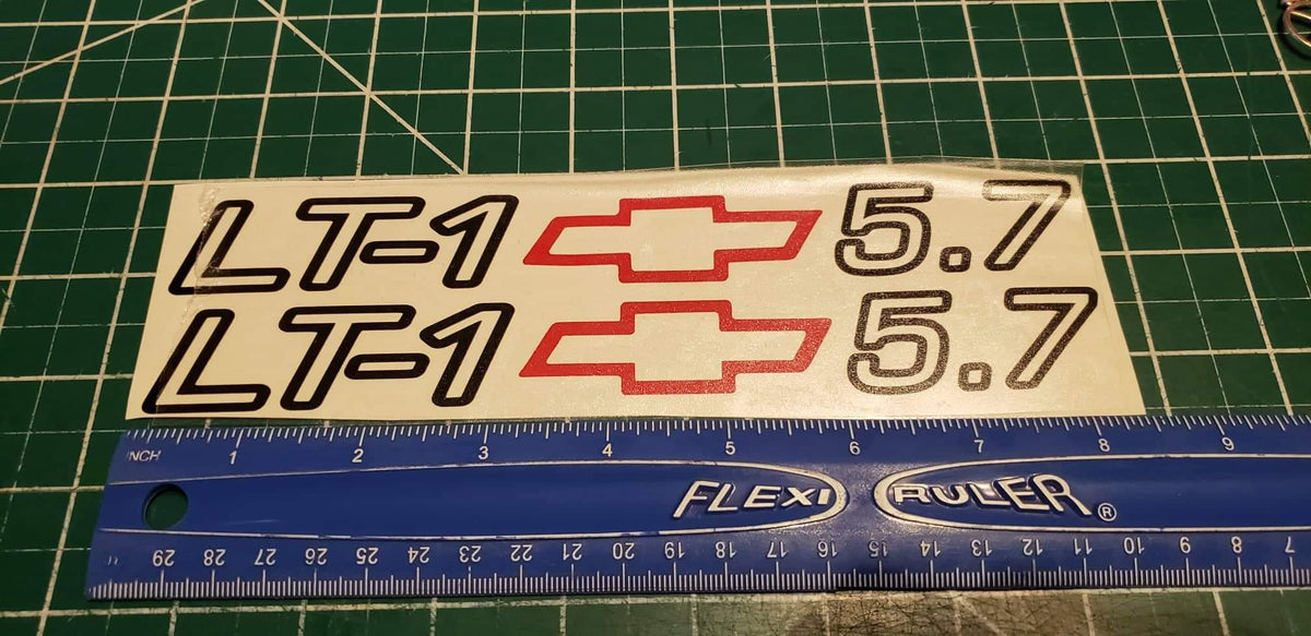 CORVETTE C4 LT-1 5.7 DECALS SET OF 2