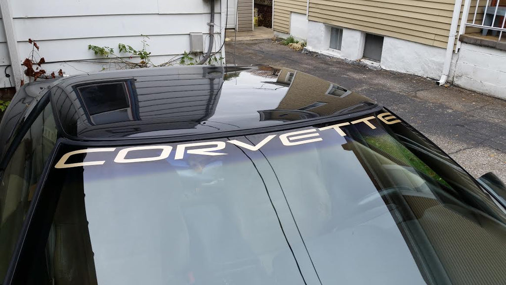 CORVETTE WINDSHIELD DECAL 84-96 CHOOSE COLOR