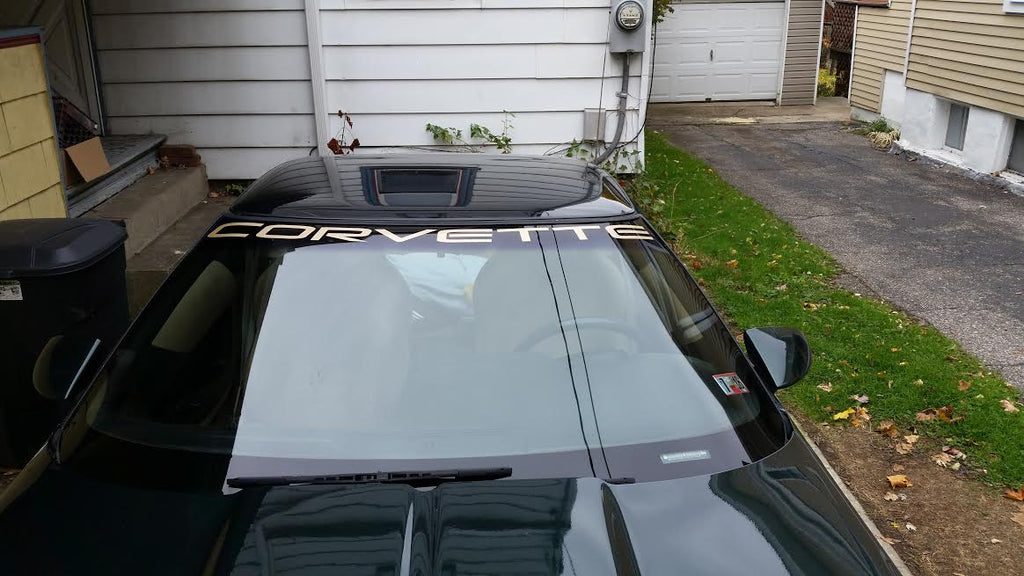 CORVETTE WINDSHIELD DECAL 84-96 CHOOSE COLOR