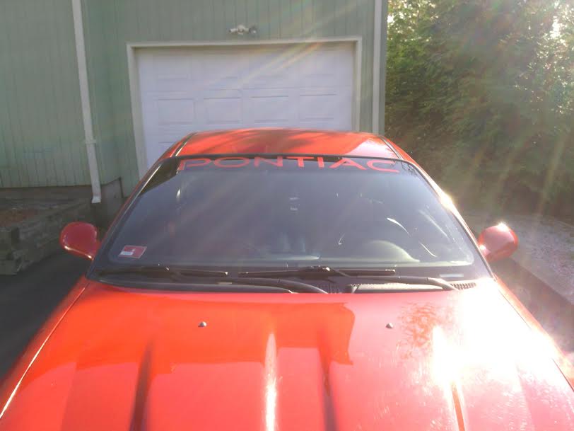 PONTIAC WINDSHIELD VINYL DECAL BANNER WINDOW CHOOSE COLOR & SIZE